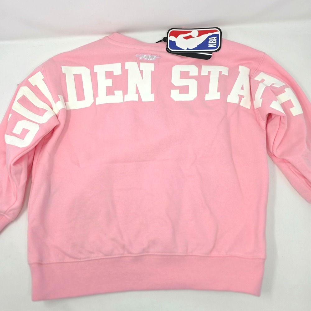 Pro Standard Sweatshirt Girls 6 Pink Golden State Warriors NBA Logo Wingspan NWT